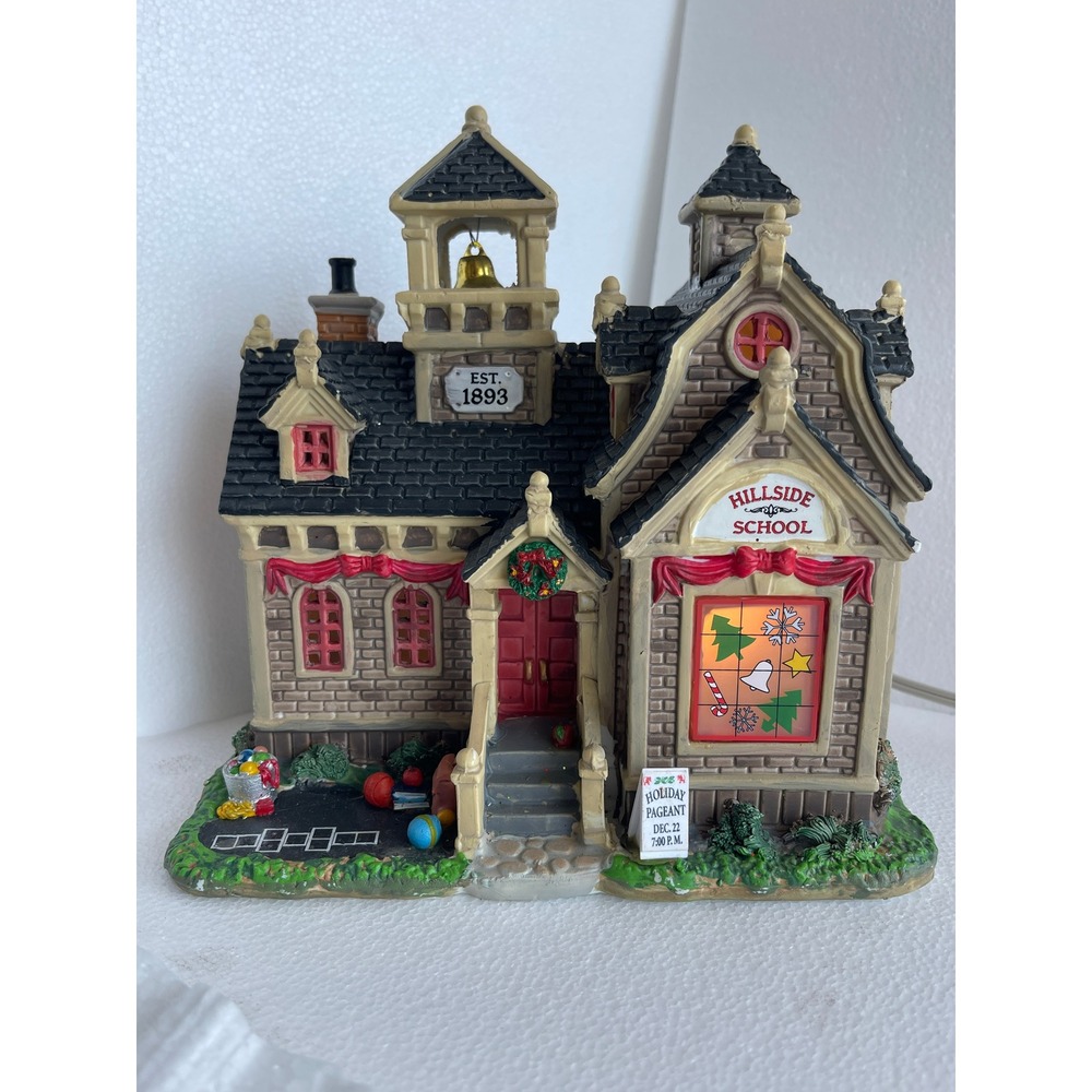 Carole Towne HILLSIDE SCHOOL Village Collection Lighted Christmas 25345